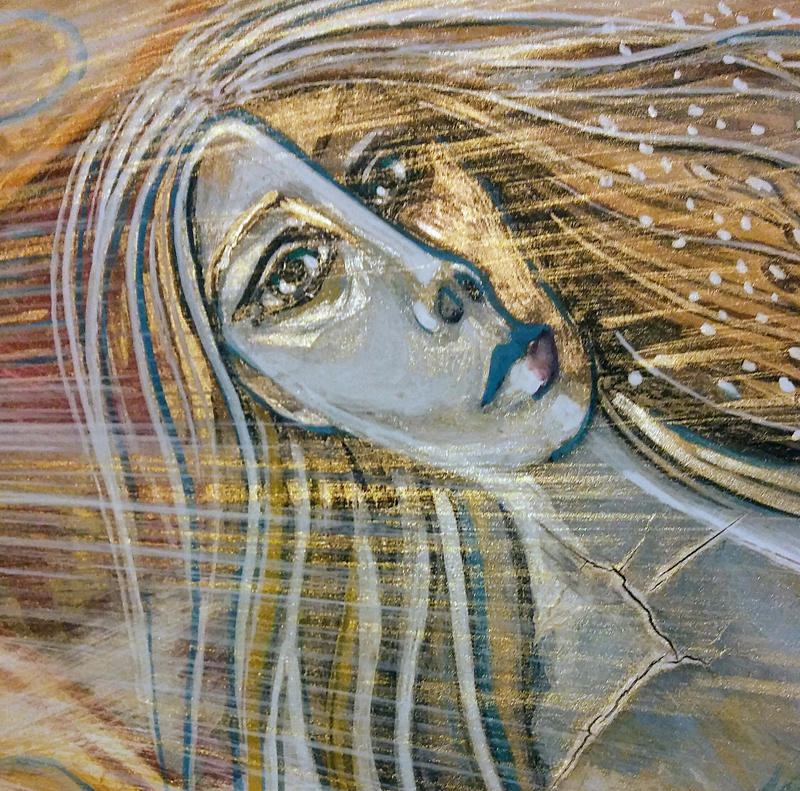 "Krystyna", fragment portretu duszy, Dorota Szpil, 2018