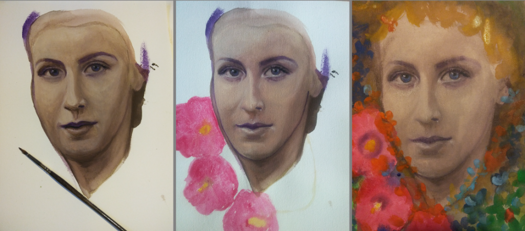 Etapy malowania portretu