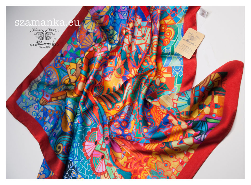 widok apaszki Lunapark z metką Milanówek